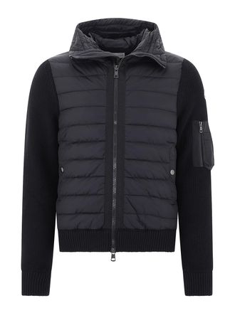 Moncler Nylon and ribbed jacket