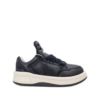 Converse Schoenen, Heren, Zwart, 42 EU, Zwarte Veterschoen met Rubberen Zool
