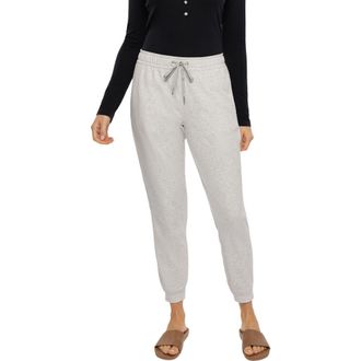 Travis Mathew Cloud Drawstring Fleece Joggers in Heather Light Grey at Nordstrom Rack, Size X-Large