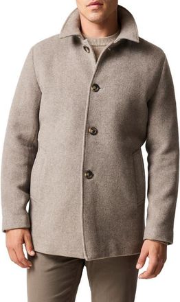 Rodd & Gunn Fitchett Wool Blend Coat in Natural at Nordstrom, Size Xxx-Large