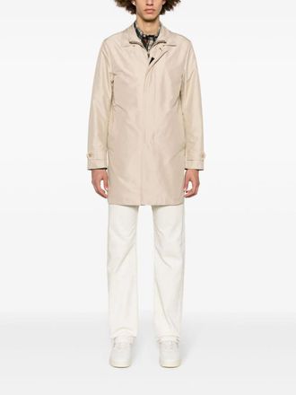 Fay Mens Morning Jacket - Nude Nylon - Size 2XL