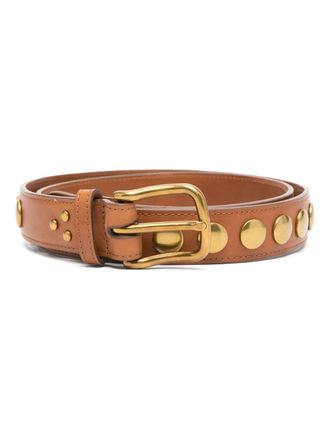 Jerome Dreyfuss studded belt - Brown
