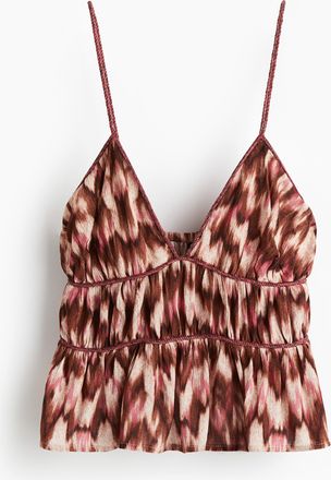 H&M Trägertop mit Flechtdetails - Beige