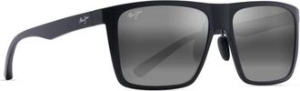 Maui Jim Honokalani 455-02 Zonnebril - Heren - Zonnebrillen - Zwart - 57 MM - Nylon - Accessoires