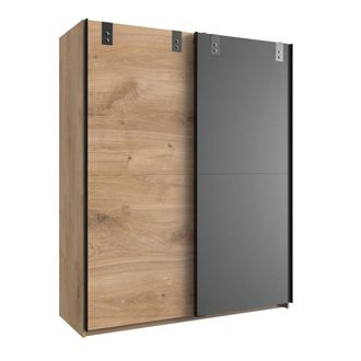 Calicosy Armario de 2 puertas correderas L135cm - Decoraci&oacute;n de roble