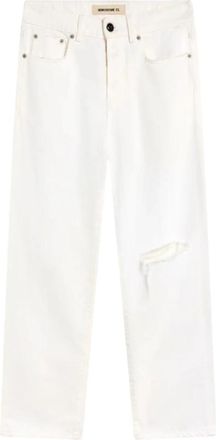 Semicouture Lucrecia Jeans - Dames - Cropped Jeans - Wit - W29 - Katoen - Jeans