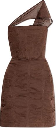 Dsquared2 Corset Dress - Dames - Korte kleedjes - Bruin - XS - Katoen - Kleedjes