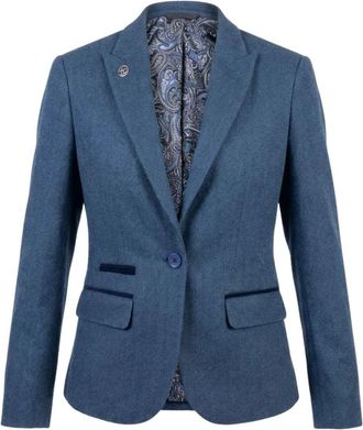 TruClothing Tweed Blazer Herringbone Slim Fit Work Office Jacket