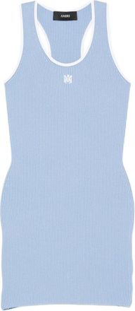 Amiri Ribbed-knit Mini Dress