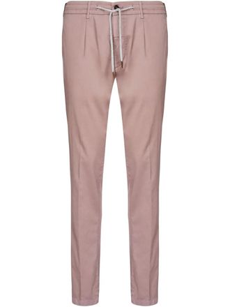 Eleventy drawstring straight-leg trousers - Pink