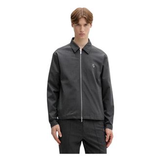 Filling Pieces Twill Wol Jas - Heren - Zomerjassen - Grijs - XL - Wol - Jassen