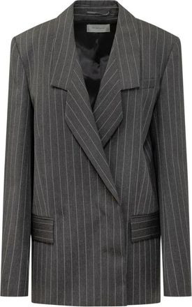Sportmax Spslepre Giacca - Dames - Blazers - Grijs - S - Wol - Jassen