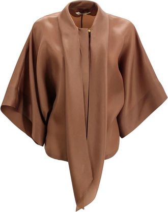 Alberta Ferretti Blouses - Dames - Blouses - Bruin - S - Overhemden