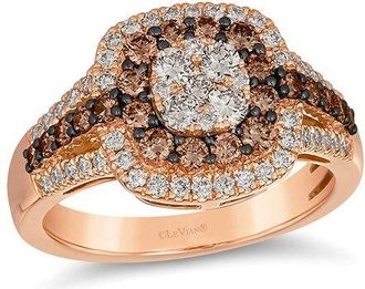 Le Vian 14K Rose Gold 1.13 Ct. Tw. Diamond Cluster Ring