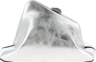 The Attico Day Off Small Clutch - Dames - Clutches - Grijs - ONE Size - Leer - Tassen