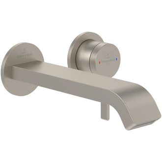 Villeroy & Boch Dawn Eengreeps wastafelkraan - Matt Brushed Nickel (RVS)