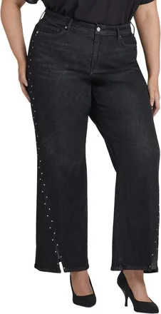 NYDJ Plus Teresa French Nightfall Wide Leg Jean