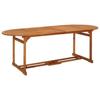 vidaXL Mesa De Comedor Jard&iacute;n 220x90x75 Cm Madera Maciza De Acacia Vidaxl