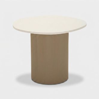 Les Tendances Mesa De Centro Redonda Efecto M&aacute;rmol Frankfurt S