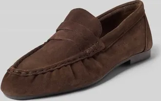 Tamaris Tamaris Loafer aus echtem Leder in Dunkelbraun, Gr&ouml;&szlig;e 38