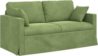 vidaXL Sof&aacute; Verde Claro 158 X 78 X 80 Cm Terciopelo Vidaxl