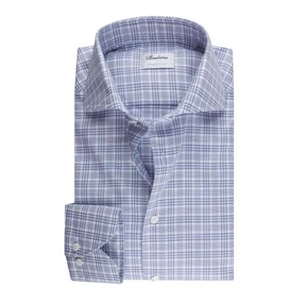 Stenstr&ouml;ms Long Sleeve Shirt - Heren - Casual Overhemden - Blauw - L - Katoen - Overhemden