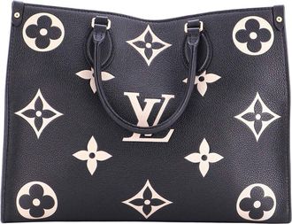 Louis Vuitton Onthego Tote Bicolor Monogram Empreinte Giant Mm (Authentic Pre- Loved)