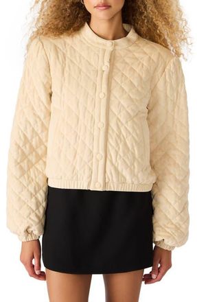 Steve Madden Brylee Quilted Jacket in Irish Cream at Nordstrom, Size X-Large