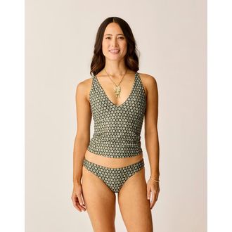 Carve Designs Serenity Compression Tankini in Dk. Fir Batik at Nordstrom, Size Xx-Small