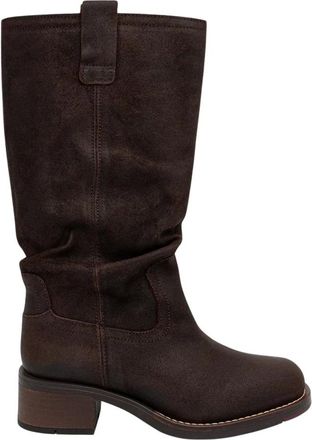 FLY London Schoenen, Dames, Bruin, 37 EU, Leer, Rint 346Fly Hoge Laars