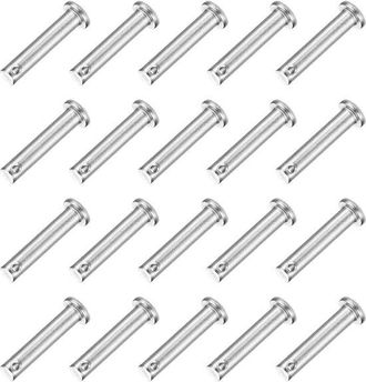 OEM Dailygoods, Pernos De Refuerzo, 20 Unidades, M6 X 30 Mm, Acero Inoxidable, Cabeza Plana, Duraderos Y Resistentes, Pernos De Fijaci&oacute;n