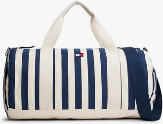 Tommy Hilfiger Nautical Stripe Canvas Duffle Bag - Navy