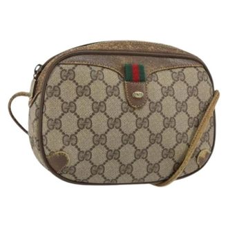 Gucci Pre-owned Cross Body Bags, female, Beige, Size: ONE SIZE Pre-owned Plastic Cross Body Bag