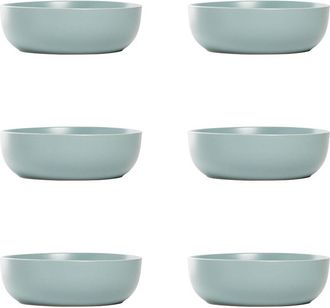 10 Strawberry Street Set Of 6 Wazee Matte Coupe Dinnerware Bowls