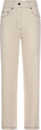 Max Mara Denim-Effect Jersey Trousers