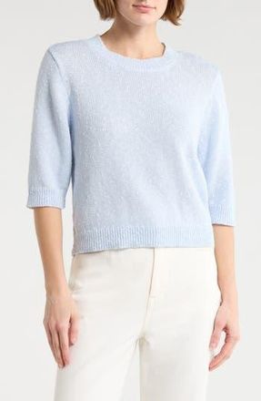 Nanette Lepore Slubbed Sweater in Heather Faded Blue at Nordstrom Rack, Size X-Large