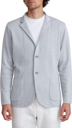 Emanuel Berg Premium Knit Merino Wool Sport Coat in Light Grey at Nordstrom, Size Xx-Large