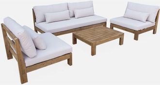 Sweeek Conjunto De Jard&iacute;n De Madera, 5 Plazas