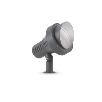 Netlighting Terra 1 Light Large Outdoor Spiked Ground Light Anthracite IP65 E27 in Black