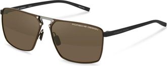 Porsche Design P8993 D629 Mens Sunglasses Brown Size 60