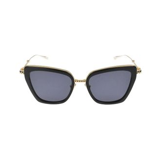 Valentino Sunglasses, female, Black, Size: 53 MM Daydream II Black Gold Sunglasses