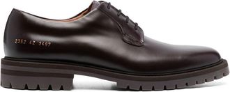 Common Projects lace-up leather derby shoes - men - Calf Leather/Calf Leather/Rubber - 41 - Brown