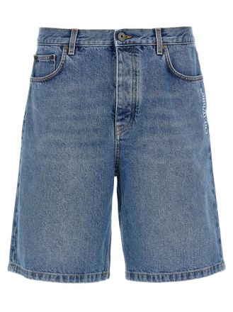 Off-white Blue Half Arrow Bermuda Shorts