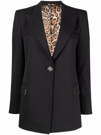 Philipp Plein Blazer Cady con cristalli - Nero