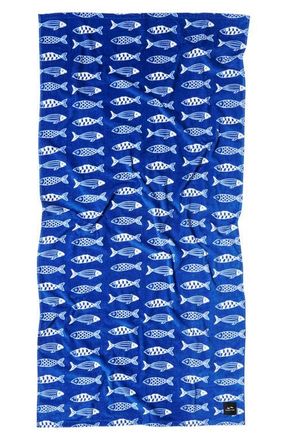 Slowtide Sardines Beach Towel in Blue at Nordstrom