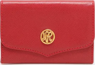 Nina Ricci Red Leather Card Case Wallet
