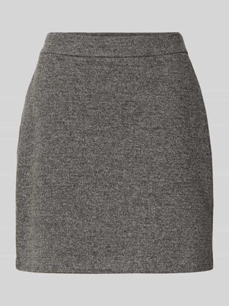 Marc O'Polo Slim Fit Minirock aus Tweed-Jersey in Mittelgrau, Größe 36