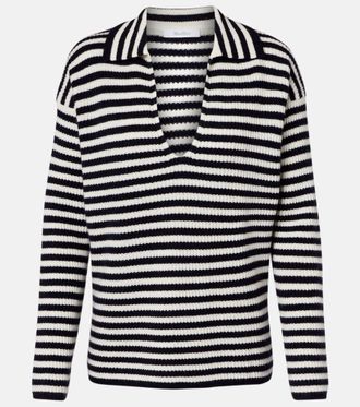 Max Mara Gomma striped cashmere top
