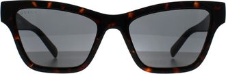 Gucci Cat Eye Womens Havana Grey GG1982S - Brown - One Size