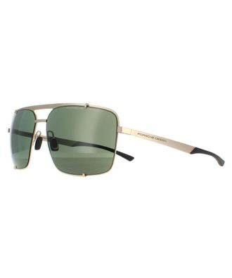Porsche Design Aviator Mens Light Gold Black Green P8919 Metal (archived) - One Size